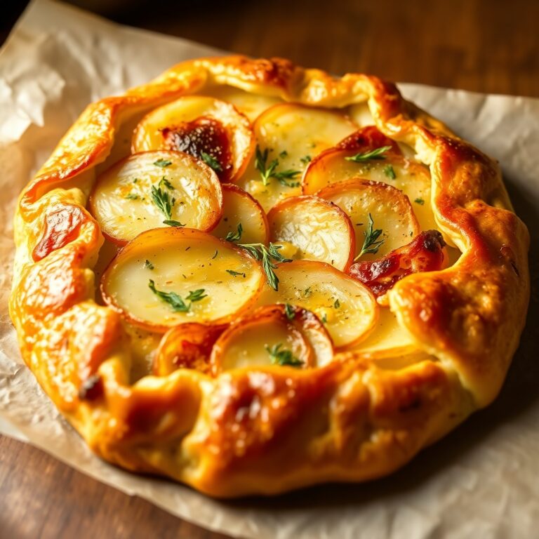 How to Make a Crispy and Flavorful Garlicky Potato Galette?